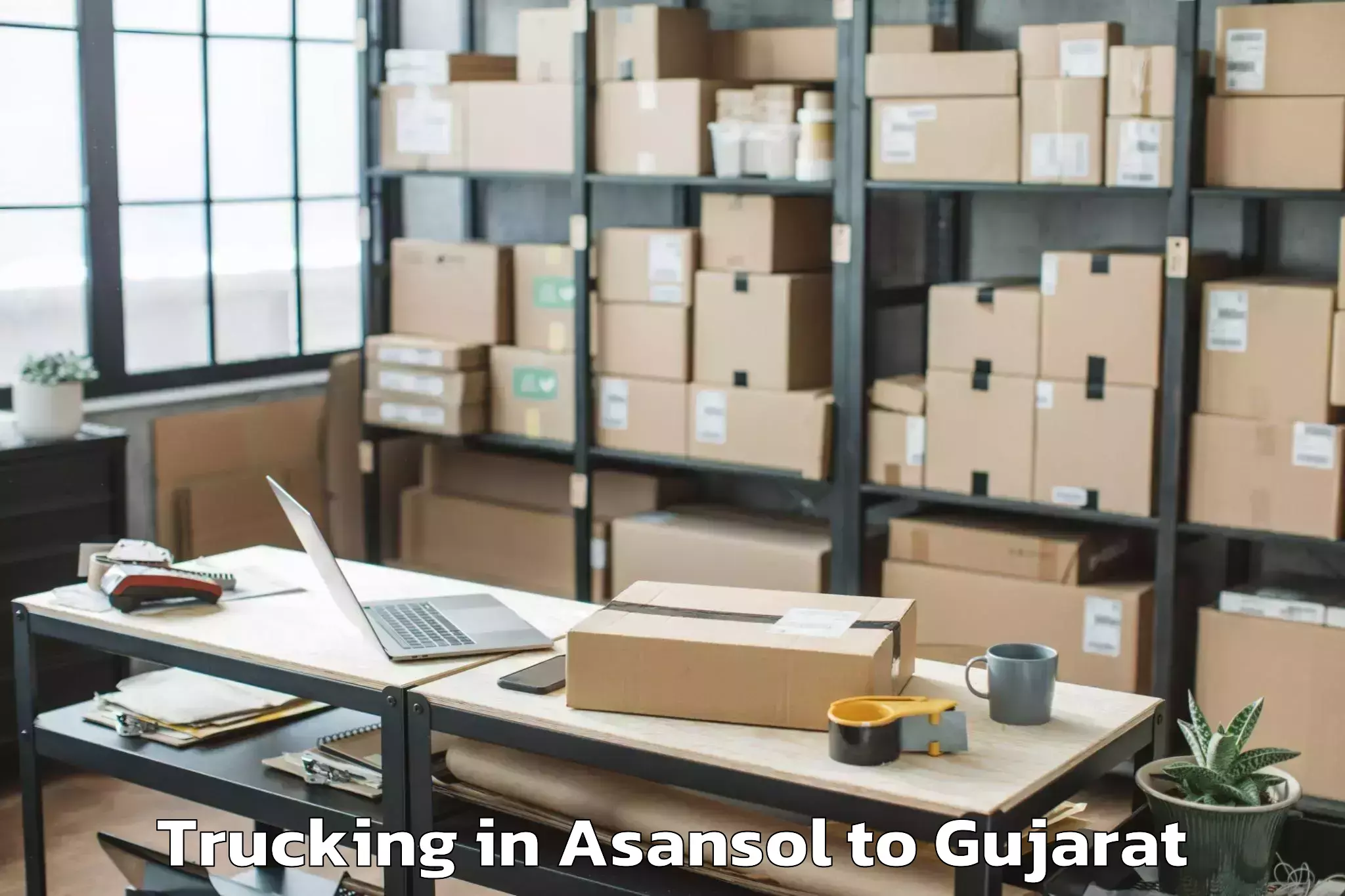 Asansol to Prantij Trucking Booking